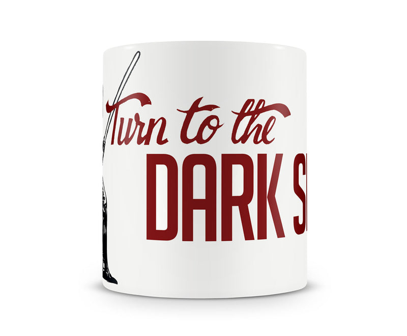 Star wars turn to the darkside darth vader white film coffee mug cup
