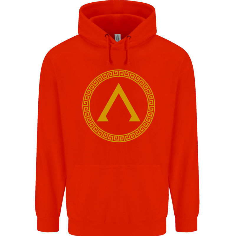 Lambda Gym Spartan Bodybuilding Fitness Childrens Kids Hoodie Bright Red