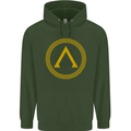 Lambda Gym Spartan Bodybuilding Fitness Childrens Kids Hoodie Forest Green