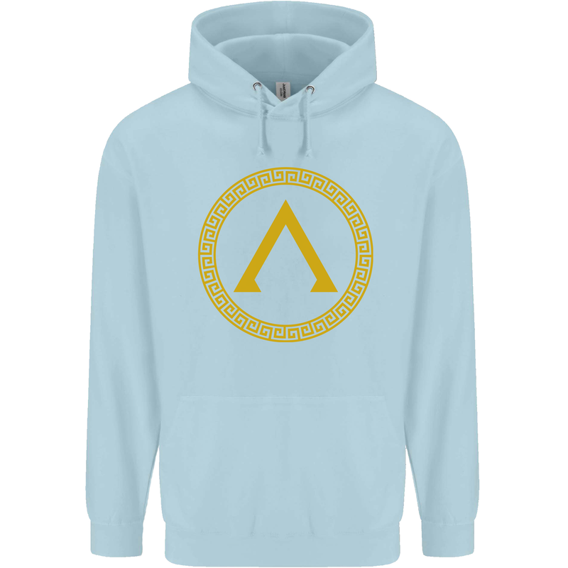 Lambda Gym Spartan Bodybuilding Fitness Childrens Kids Hoodie Light Blue