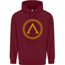 Lambda Gym Spartan Bodybuilding Fitness Childrens Kids Hoodie Maroon