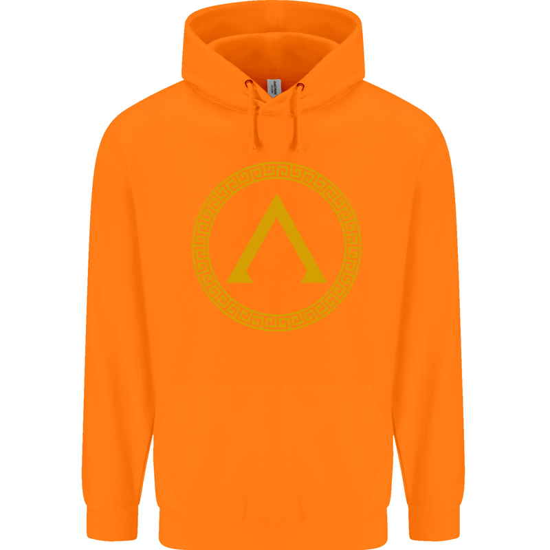 Lambda Gym Spartan Bodybuilding Fitness Childrens Kids Hoodie Orange