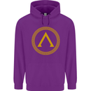 Lambda Gym Spartan Bodybuilding Fitness Childrens Kids Hoodie Purple
