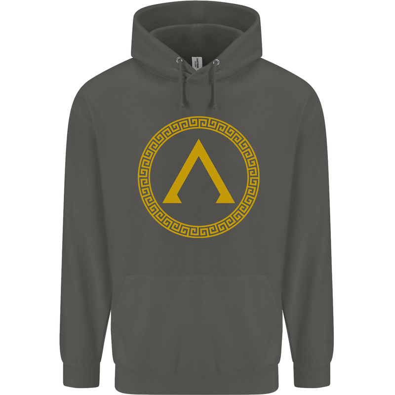 Lambda Gym Spartan Bodybuilding Fitness Childrens Kids Hoodie Storm Grey