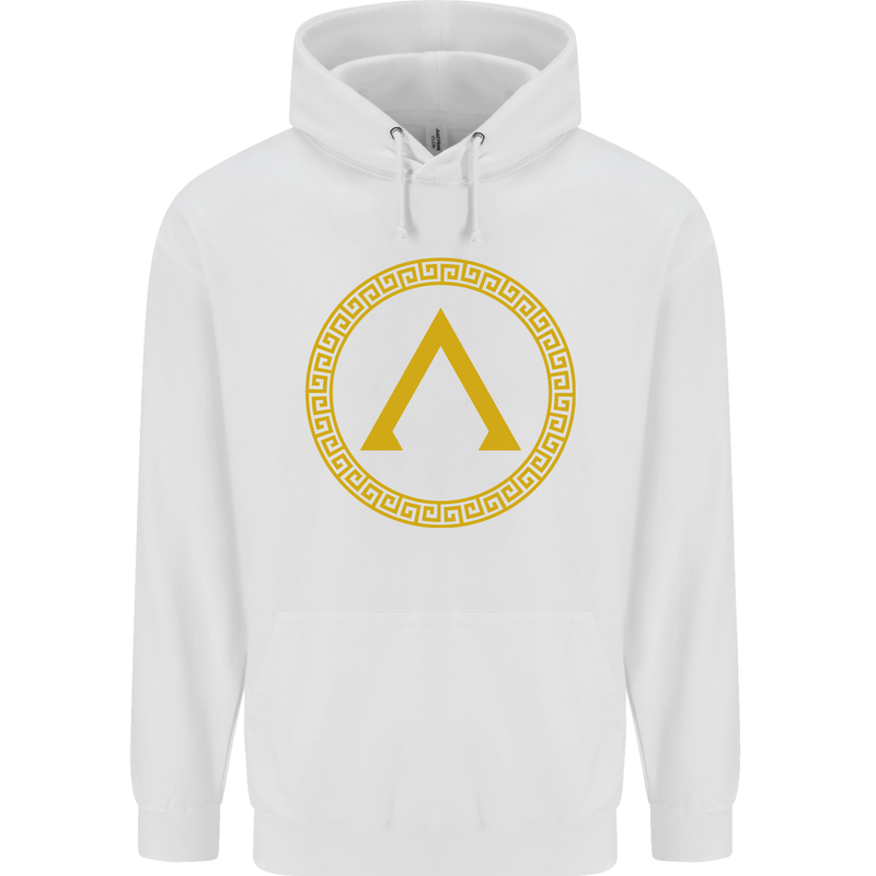 Lambda Gym Spartan Bodybuilding Fitness Childrens Kids Hoodie White