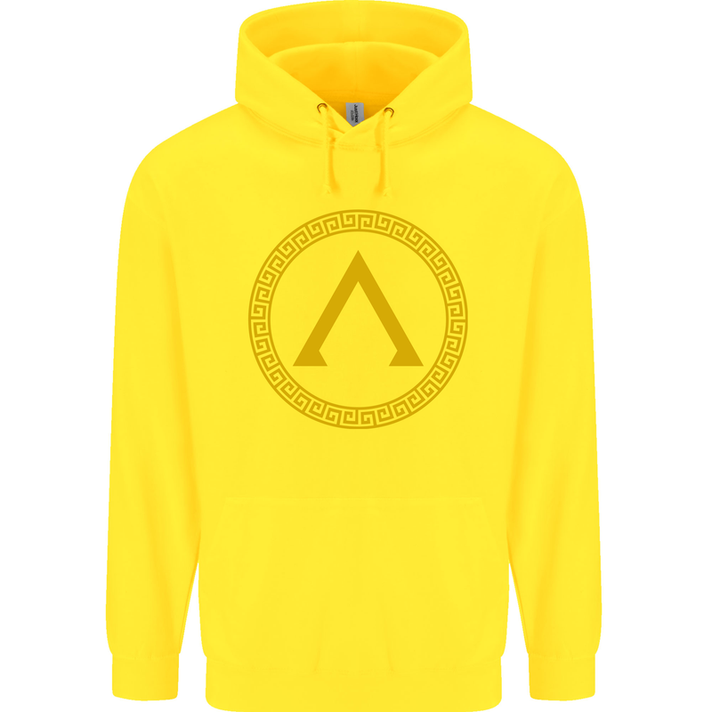 Lambda Gym Spartan Bodybuilding Fitness Childrens Kids Hoodie Yellow