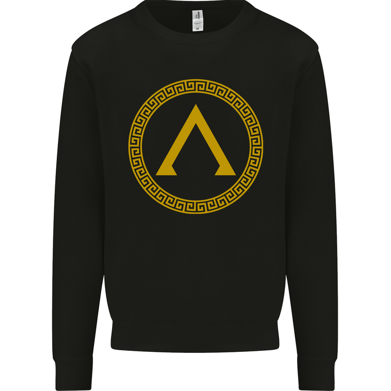 Lambda Gym Spartan Bodybuilding Fitness Kids Sweatshirt Jumper Black