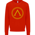 Lambda Gym Spartan Bodybuilding Fitness Kids Sweatshirt Jumper Bright Red