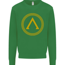 Lambda Gym Spartan Bodybuilding Fitness Kids Sweatshirt Jumper Irish Green