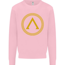 Lambda Gym Spartan Bodybuilding Fitness Kids Sweatshirt Jumper Light Pink