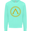 Lambda Gym Spartan Bodybuilding Fitness Kids Sweatshirt Jumper Peppermint