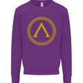 Lambda Gym Spartan Bodybuilding Fitness Kids Sweatshirt Jumper Purple