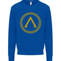 Lambda Gym Spartan Bodybuilding Fitness Kids Sweatshirt Jumper Royal Blue