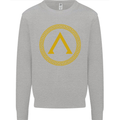 Lambda Gym Spartan Bodybuilding Fitness Kids Sweatshirt Jumper Sports Grey