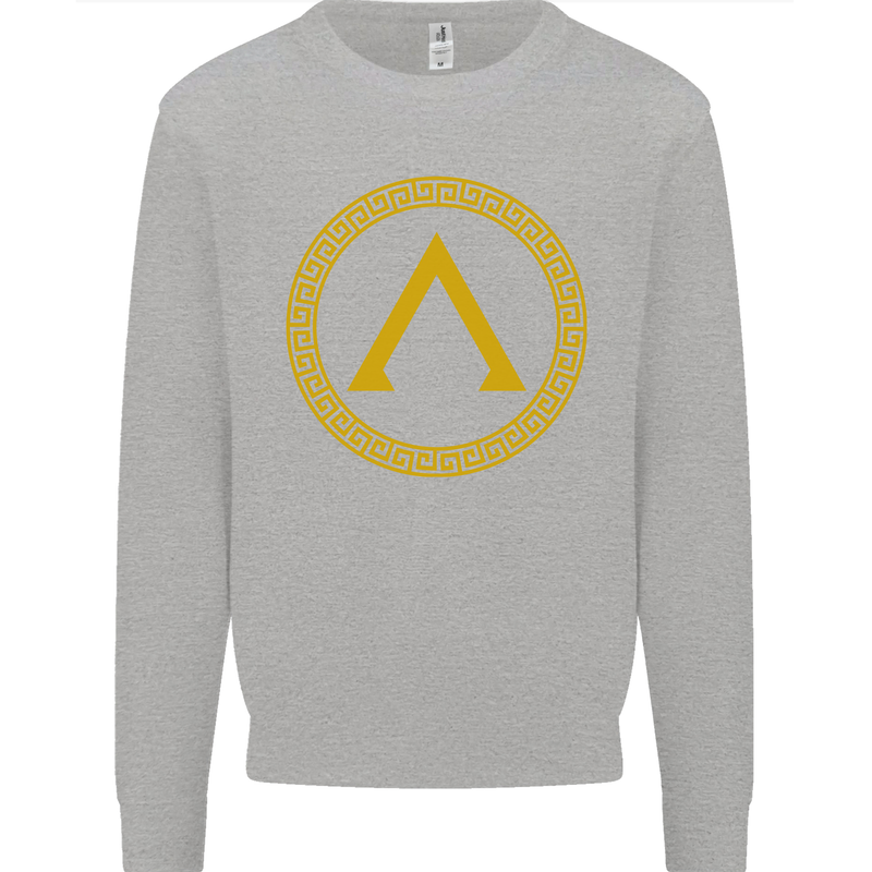 Lambda Gym Spartan Bodybuilding Fitness Kids Sweatshirt Jumper Sports Grey