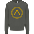 Lambda Gym Spartan Bodybuilding Fitness Kids Sweatshirt Jumper Storm Grey