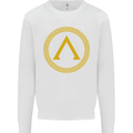 Lambda Gym Spartan Bodybuilding Fitness Kids Sweatshirt Jumper White