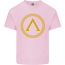 Lambda Gym Spartan Bodybuilding Fitness Kids T-Shirt Childrens Light Pink