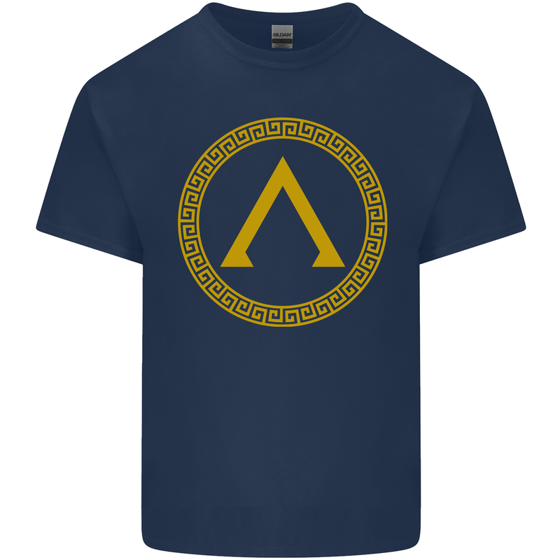 Lambda Gym Spartan Bodybuilding Fitness Kids T-Shirt Childrens Navy Blue