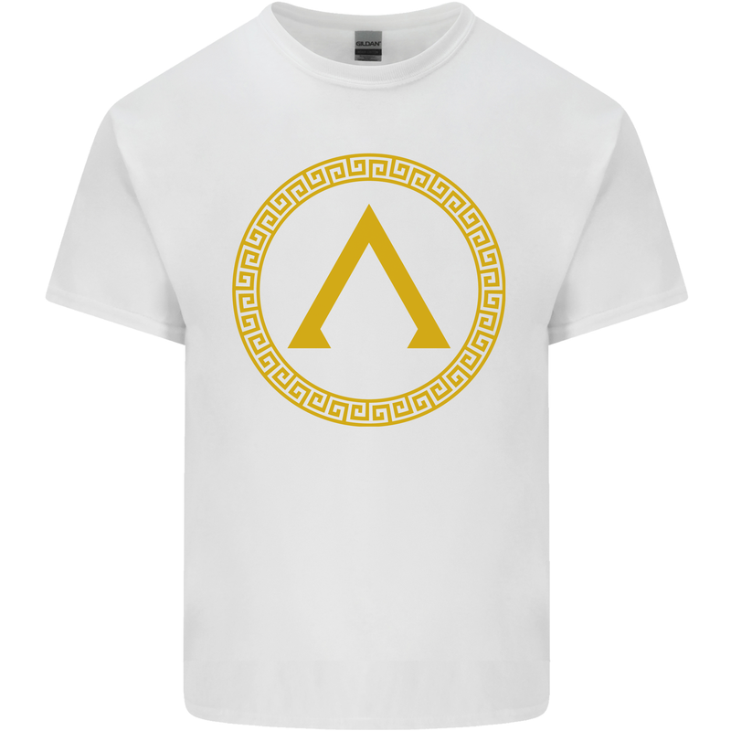 Lambda Gym Spartan Bodybuilding Fitness Kids T-Shirt Childrens White