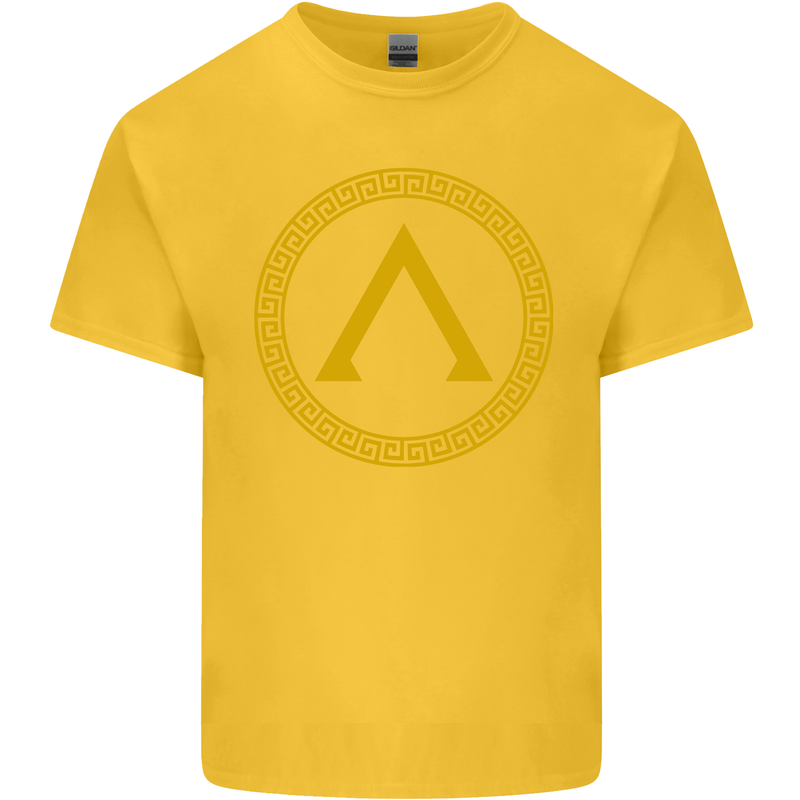 Lambda Gym Spartan Bodybuilding Fitness Kids T-Shirt Childrens Yellow