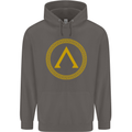 Lambda Gym Spartan Bodybuilding Fitness Mens 80% Cotton Hoodie Charcoal