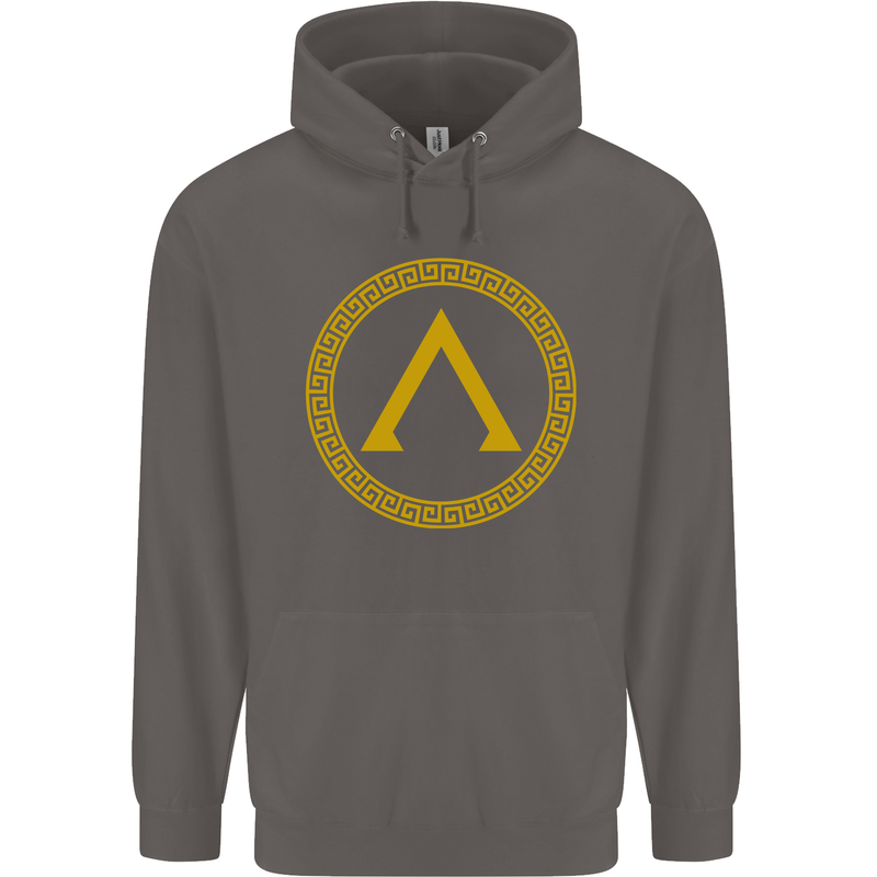 Lambda Gym Spartan Bodybuilding Fitness Mens 80% Cotton Hoodie Charcoal