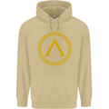 Lambda Gym Spartan Bodybuilding Fitness Mens 80% Cotton Hoodie Sand
