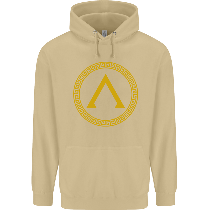 Lambda Gym Spartan Bodybuilding Fitness Mens 80% Cotton Hoodie Sand
