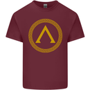 Lambda Gym Spartan Bodybuilding Fitness Mens Cotton T-Shirt Tee Top Maroon