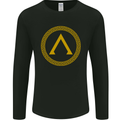 Lambda Gym Spartan Bodybuilding Fitness Mens Long Sleeve T-Shirt Black