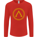 Lambda Gym Spartan Bodybuilding Fitness Mens Long Sleeve T-Shirt Red