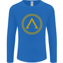 Lambda Gym Spartan Bodybuilding Fitness Mens Long Sleeve T-Shirt Royal Blue