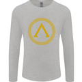 Lambda Gym Spartan Bodybuilding Fitness Mens Long Sleeve T-Shirt Sports Grey