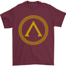 Lambda Gym Spartan Bodybuilding Fitness Mens T-Shirt Cotton Gildan Maroon