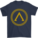 Lambda Gym Spartan Bodybuilding Fitness Mens T-Shirt Cotton Gildan Navy Blue