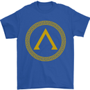 Lambda Gym Spartan Bodybuilding Fitness Mens T-Shirt Cotton Gildan Royal Blue