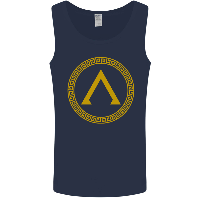 Lambda Gym Spartan Bodybuilding Fitness Mens Vest Tank Top Navy Blue