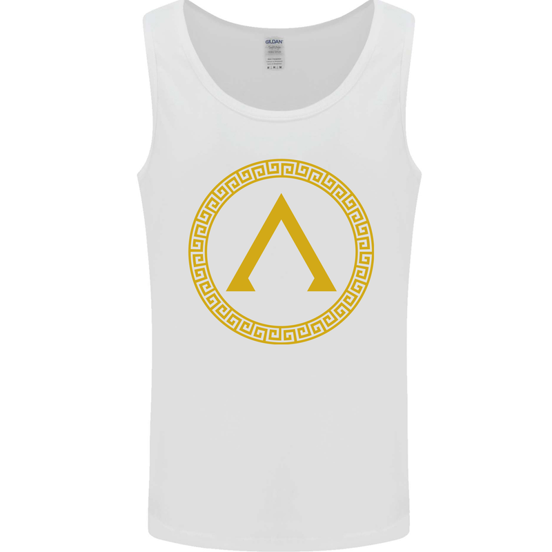 Lambda Gym Spartan Bodybuilding Fitness Mens Vest Tank Top White