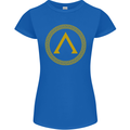 Lambda Gym Spartan Bodybuilding Fitness Womens Petite Cut T-Shirt Royal Blue