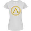 Lambda Gym Spartan Bodybuilding Fitness Womens Petite Cut T-Shirt White