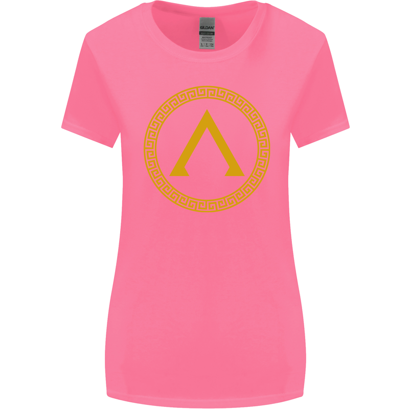Lambda Gym Spartan Bodybuilding Fitness Womens Wider Cut T-Shirt Azalea