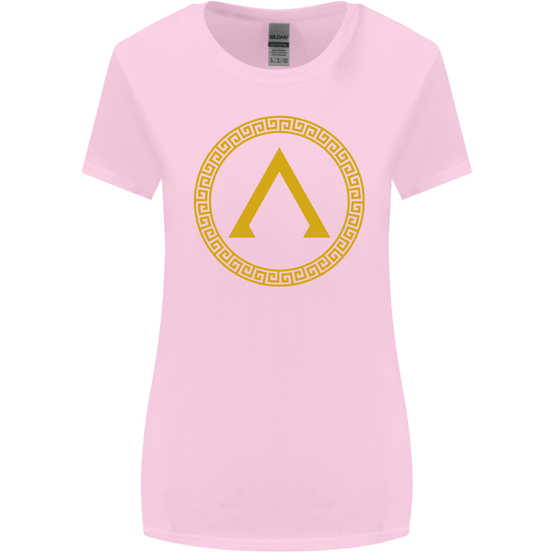 Lambda Gym Spartan Bodybuilding Fitness Womens Wider Cut T-Shirt Light Pink
