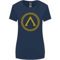 Lambda Gym Spartan Bodybuilding Fitness Womens Wider Cut T-Shirt Navy Blue