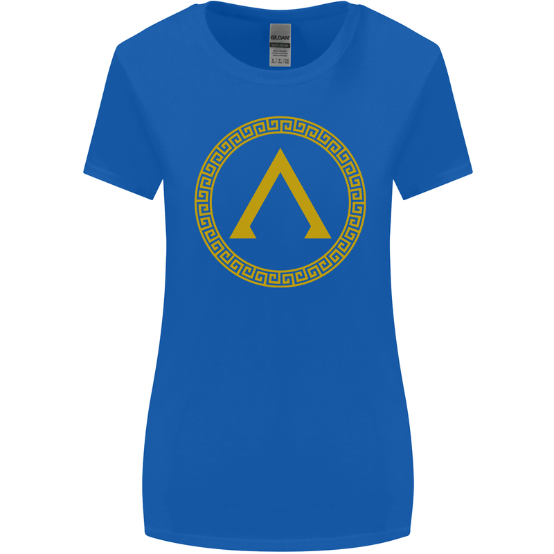 Lambda Gym Spartan Bodybuilding Fitness Womens Wider Cut T-Shirt Royal Blue