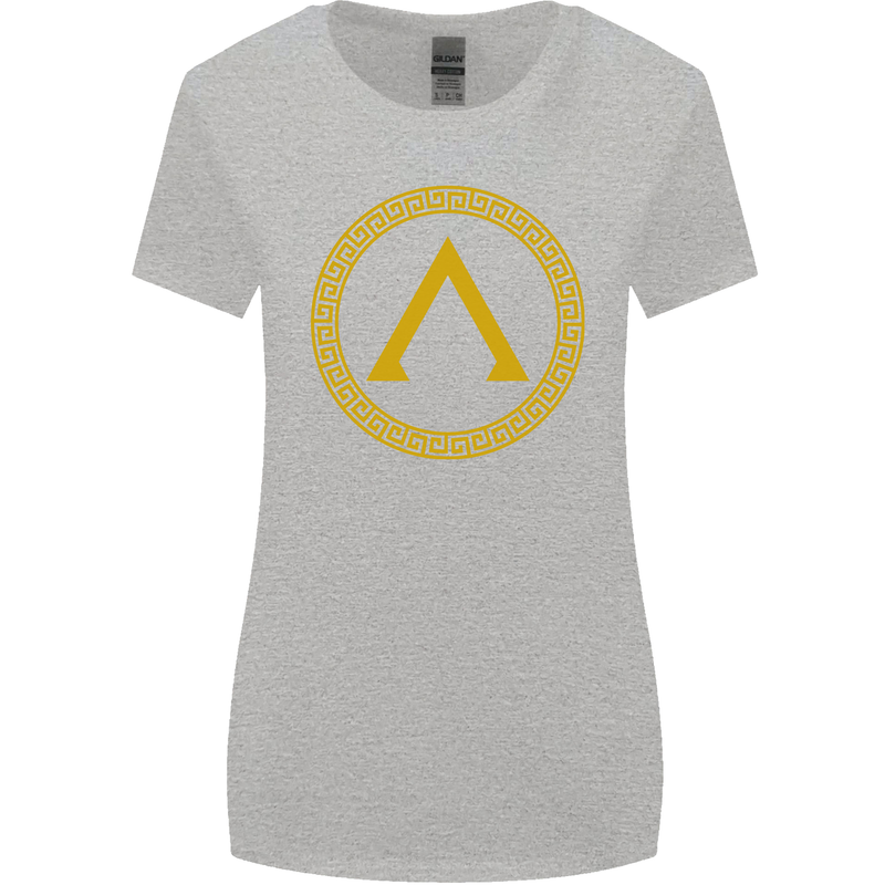 Lambda Gym Spartan Bodybuilding Fitness Womens Wider Cut T-Shirt Sports Grey