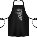 Large 3D Gorilla Face Ecology Cotton Apron 100% Organic Black