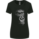Large 3D Gorilla Face Ecology Womens Wider Cut T-Shirt Black