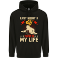 Last Night a DJ Saved My Life DJing Childrens Kids Hoodie Black