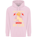 Last Night a DJ Saved My Life DJing Childrens Kids Hoodie Light Pink